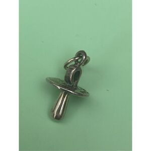 .925 Baby Pacifier Sterling Silver Jewelry Charm #baby